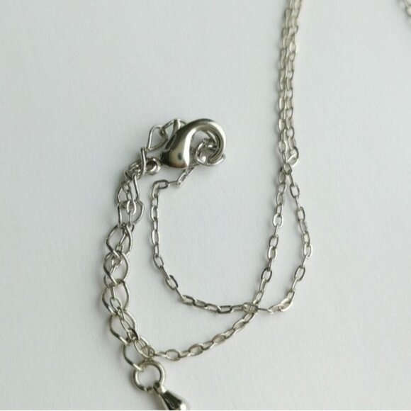 Teddy Koala Bear Pendant Necklace in Silver tone with Swarovski Crystals - Picture 6 of 7
